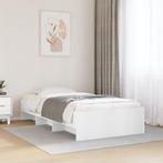 vidaXL Bedframe bewerkt hout wit 90x200 cm, Huis en Inrichting, Slaapkamer | Bedden, Verzenden, Nieuw