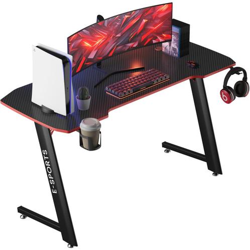 Avalo Gaming Bureau - 120x60x75 CM - Zwart, Huis en Inrichting, Bureaus, Verzenden
