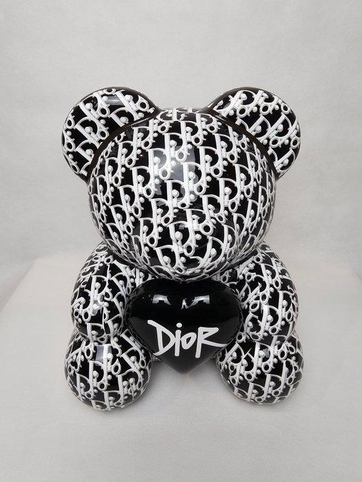 ArtBrut by Ann - Lovely Teddy Dior „Black & White, Antiek en Kunst, Kunst | Designobjecten