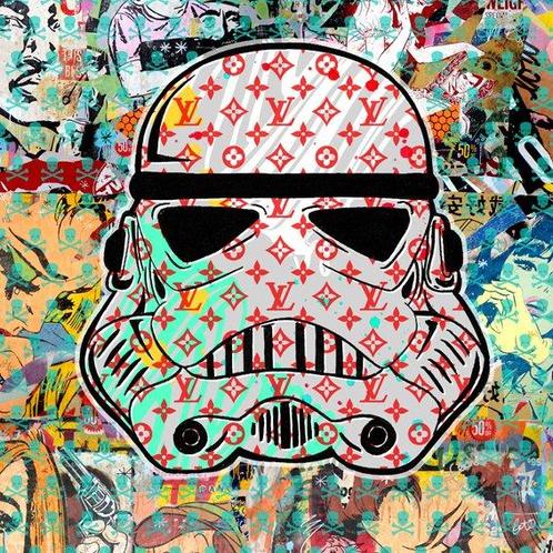 BRUTO (1970) - louis vuitton stormtrooper !!!, Antiek en Kunst, Kunst | Schilderijen | Modern