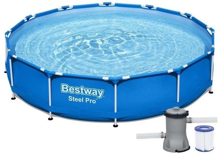 Bestway Zwembad 366x76 | Retour Deal | 56% Korting!, Tuin en Terras, Zwembaden, 200 tot 400 cm, Rond, Nieuw, Opzetzwembad, Minder dan 80 cm