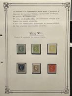 België 1864 - Prachtige Verzameling Proefdrukken, Postzegels en Munten, Gestempeld