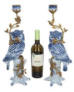 Chandelier (2) - Bronze, Porcelaine