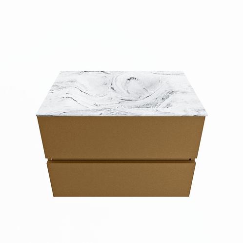 MONDIAZ VICA-DLUX 70cm badmeubel onderkast Oro 2 lades., Doe-het-zelf en Bouw, Sanitair, Overige typen, Nieuw, Ophalen of Verzenden
