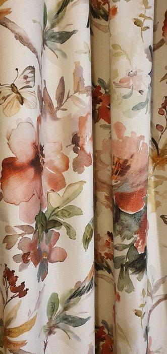 300x280 cm! Exclusieve Country-stof met kolibrie in, Antiquités & Art, Tapis & Textile