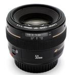 Canon EF 50mm f/1.4 USM + ES-71II zonnekap - standaard lens,, Audio, Tv en Foto, Nieuw