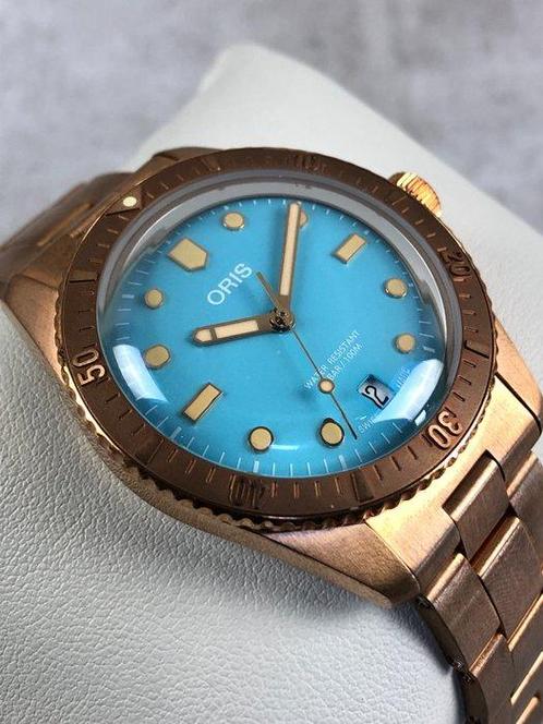 Oris - Divers Sixty-Five Cotton Candy Bronze Automatic - 01, Handtassen en Accessoires, Horloges | Heren