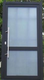 aluminium buitendeur , voordeur , deur 105 x 210 zwart 9005, 100 tot 120 cm, Nieuw, Ophalen of Verzenden, Buitendeur