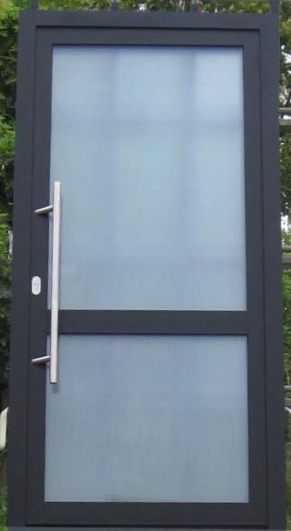 aluminium buitendeur , voordeur , deur 105 x 210 zwart 9005 beschikbaar voor biedingen