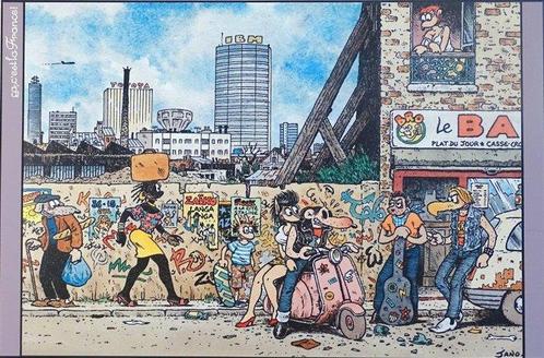 Jano - 1 Offset Print - Ça cest la France - Un été en, Boeken, Strips | Comics