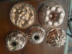 Gebak/taartset (5) - Koper - Taartvormen, Antiek en Kunst