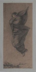 Georges Alfred Cocteau (1842-1898) - Allégorie de lhiver, Antiek en Kunst