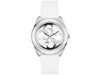 GUESS W0911L1 - Polshorloge - Siliconen band - Wit - 40 mm, Verzenden, Zo goed als nieuw
