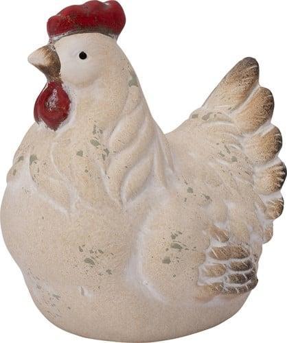 Kip keramiek 12.6x9.3x12 cm per stuk, Hobby en Vrije tijd, Knutselen, Nieuw