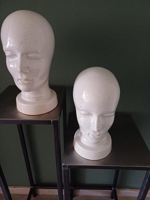 Mannequin - Hoofd  (2) - Porselein, Antiek en Kunst, Curiosa en Brocante