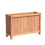Hardhouten plantenbak Valencia 120x40x80cm - Met bodem, 100 cm of meer, Nieuw, 60 cm of meer, Rechthoekig