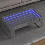 vidaXL Salontafel met Infinity LED 90x53x30 cm betongrijs, Huis en Inrichting, Verzenden, Nieuw