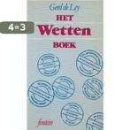 Wettenboek 9789026102356 Ley, Verzenden, Gelezen, Ley