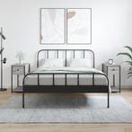 vidaXL Nachtkastjes 2 st 30x60x60 cm bewerkt hout grijs, Huis en Inrichting, Slaapkamer | Nachtkastjes, Verzenden, Nieuw