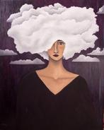 Pauline Bailly - Les Femmes-Nuages - Violette - XL, Antiek en Kunst, Kunst | Schilderijen | Modern