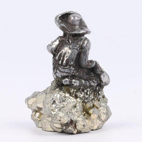 Goudzoeker Pyriet - NO RESERVE - Miniatuur figuur - Tin, Antiek en Kunst, Curiosa en Brocante