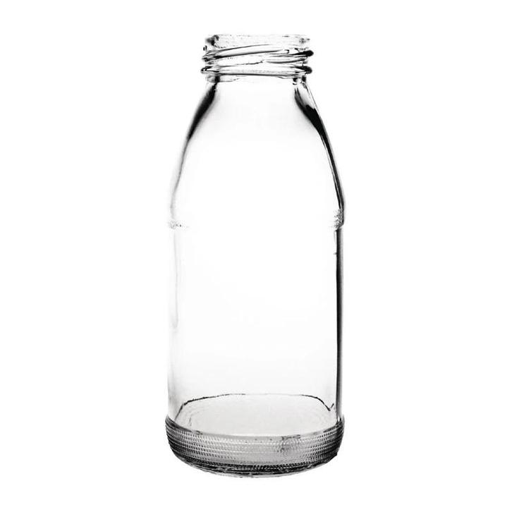 Mini Melkflessen | Glas | 20cl | 12 Stuks | Ø59x125(h)mm, Zakelijke goederen, Horeca | Keukenapparatuur, Nieuw in verpakking, Verzenden