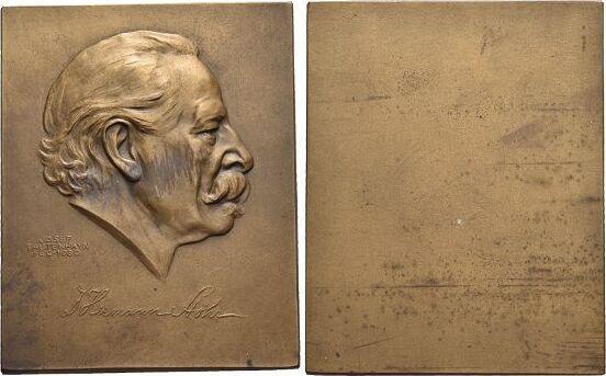 Einseitige Bronze-plakette 1930 Medicina in nummis Stoehr..., Timbres & Monnaies, Pièces & Médailles, Envoi