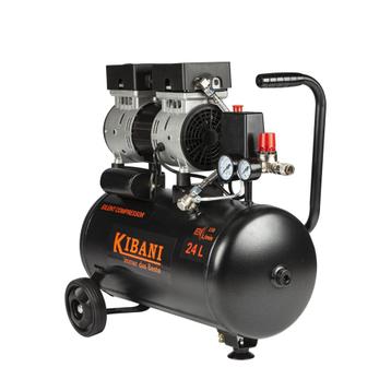 Kibani Super Stille Compressor 24 Liter – Olievrij – 8 BAR –