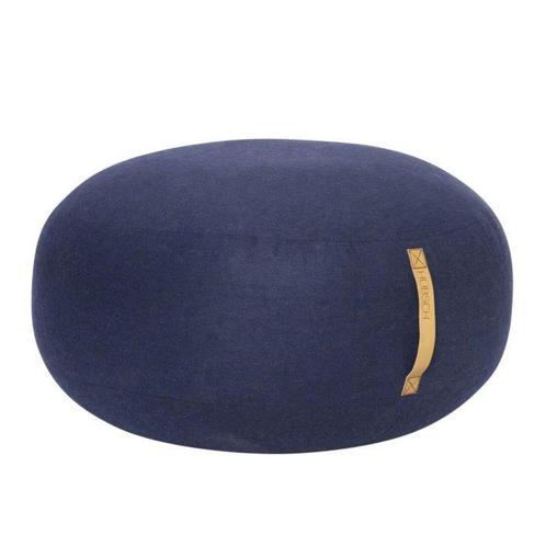 Hübsch - Poef - Mochi Poef Ø70 - Blauw - Wol - Geen reserve, Antiek en Kunst, Kunst | Designobjecten