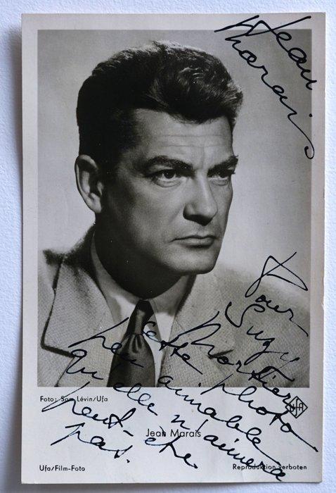 French Actor - Jean Marais - Autograph, Photo With Beckett, Verzamelen, Film en Tv