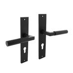 Deurklink Bau-Stil op schild met profielcilindergat 72mm..., Doe-het-zelf en Bouw, Ophalen of Verzenden, Nieuw, Overige materialen