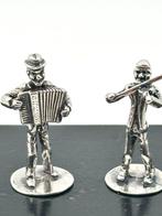 No reserve-Twee Handgemaakte Hollands zilveren miniatuur, Antiek en Kunst
