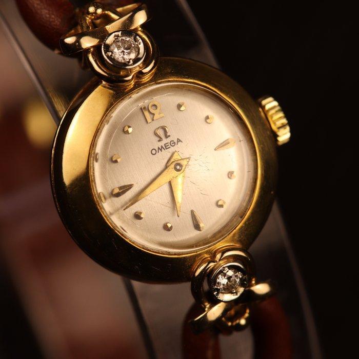 Omega - Cocktail Vintage 14k Yellow Gold & Diamonds - Dames, Handtassen en Accessoires, Horloges | Heren