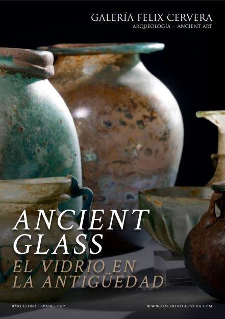 Oud-Romeins glazen vaas - 8 cm, Verzamelen, Mineralen en Fossielen