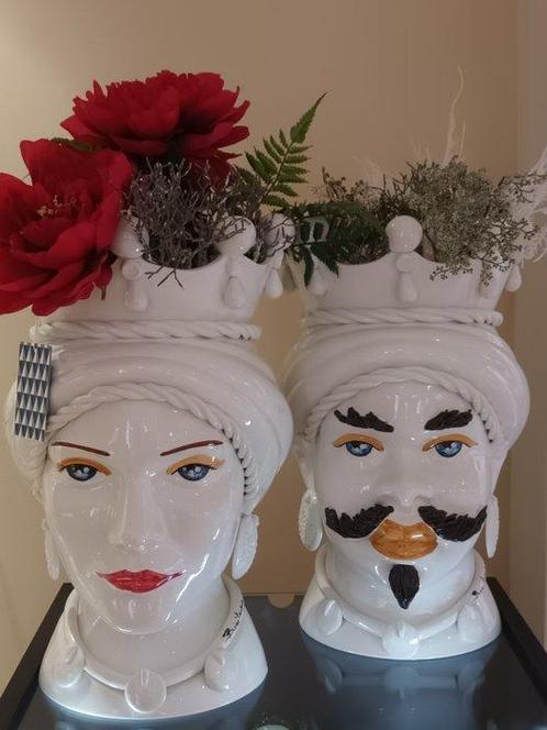 Ceramiche Bevilacqua - Figuur - Set van Moordkoppen -, Antiek en Kunst, Curiosa en Brocante
