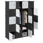 vidaXL Opbergmeubel met 20 vakken en ophangstangen, Huis en Inrichting, Kasten | Kleerkasten, Verzenden, Nieuw