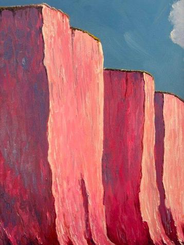 Hugo Delorme - Falaises rose
