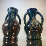 Torhouts aardewerk - Vase (2) - Céramique flamande avec, Antiek en Kunst