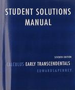 Student Solutions Manual for Calculus 9780136147060, Boeken, Verzenden, Gelezen, Edwards C.
