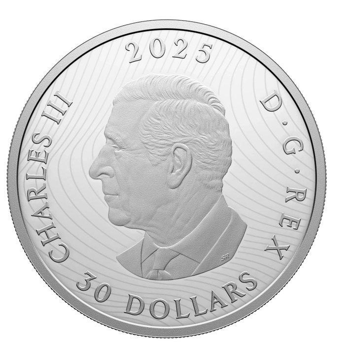 Canada. 30 Dollars 2025 Aurore Boreale .999 2 Oz Proof, Postzegels en Munten, Munten | Europa | Niet-Euromunten
