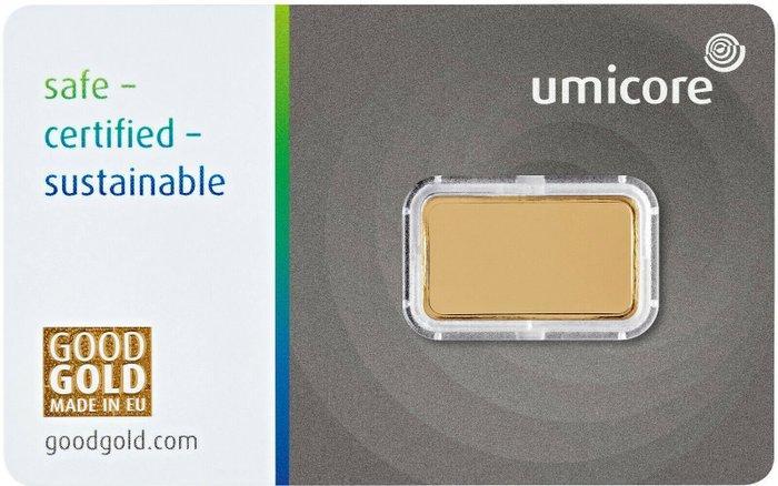 2,5 Gramm - Goud .999 - Umicore - Verzegeld en met, Timbres & Monnaies, Métaux nobles & Lingots