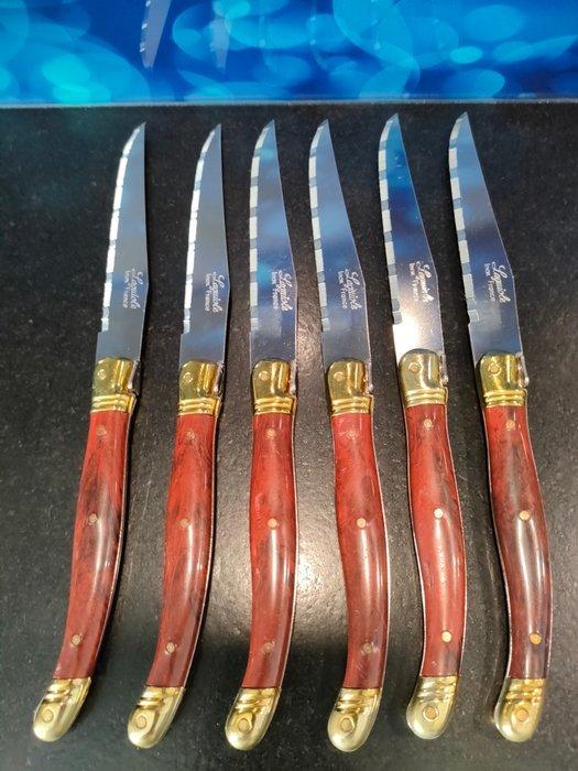 Laguiole - Keukenmes - Carving knife - Messing, Staal -, Antiek en Kunst, Antiek | Keukengerei