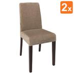 Stoelen | Stof/Hout | Beige | Houtlook Poten | Indoor | 2, Zakelijke goederen, Verzenden, Nieuw in verpakking