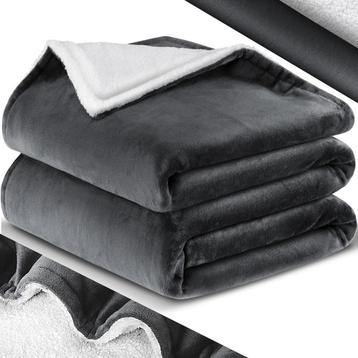 KESSER® XL Fleece deken - Extra zacht - 150x200cm - Antracie, Verzenden