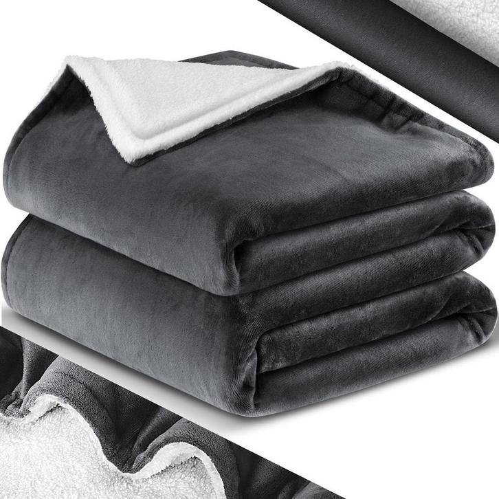 KESSER® XL Fleece deken - Extra zacht - 150x200cm - Antracie, Huis en Inrichting, Overige Huis en Inrichting, Verzenden