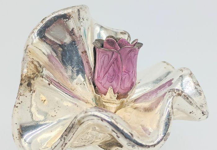 Valenti - Personnage miniature - Bouquet con rosa - Vestues, Antiek en Kunst, Antiek | Zilver en Goud