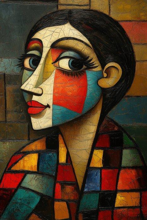 CoCo - Fractured Visage - XXL, Antiquités & Art, Art | Objets design