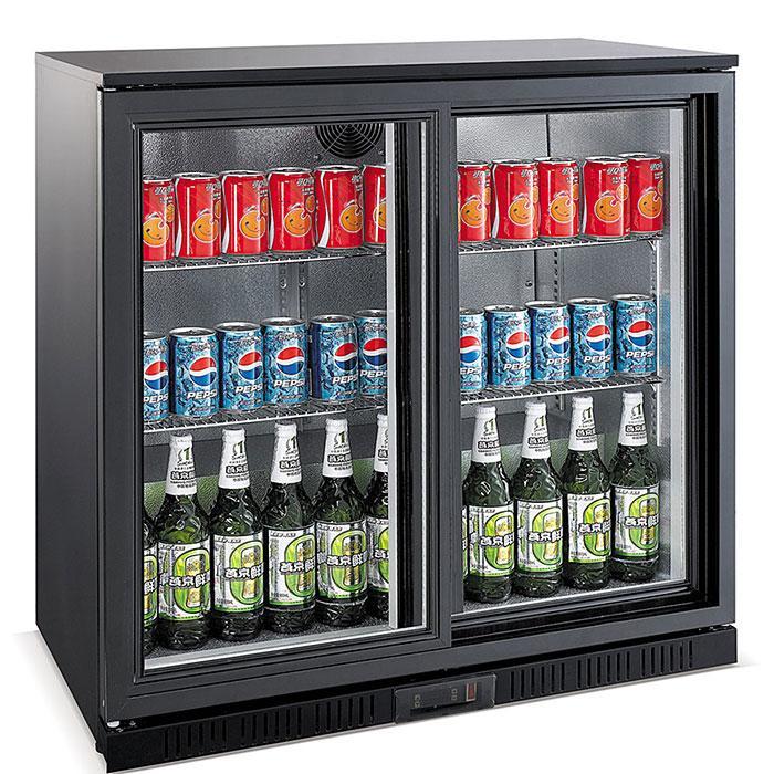 Barkoeler Zwart met 2 Schuifdeuren, Zakelijke goederen, Horeca | Keukenapparatuur, Nieuw in verpakking, Koelen en Vriezen, Verzenden
