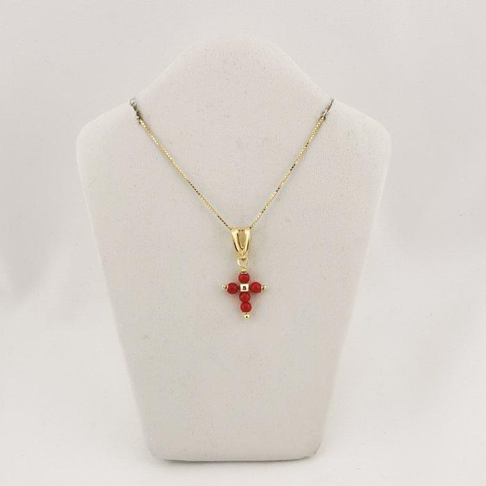 Koraal - Zilver - Ketting met hanger - met de hand gemaakt, Collections, Minéraux & Fossiles