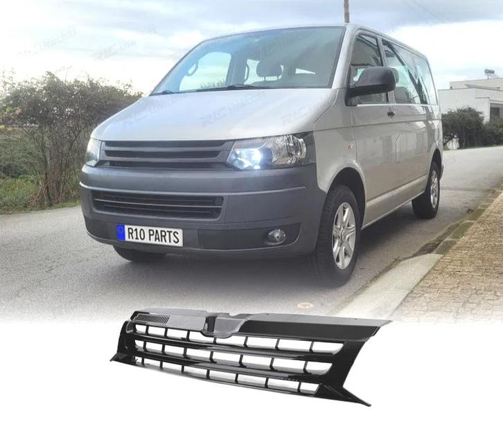 CALANDRE VOLKSWAGEN VW T5 FACELIFT 09-15 NOIR BRILLANT, Auto-onderdelen, Carrosserie, Verzenden